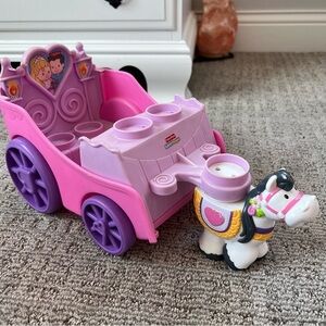 Fisher Price Little People Horse Carriage Cart